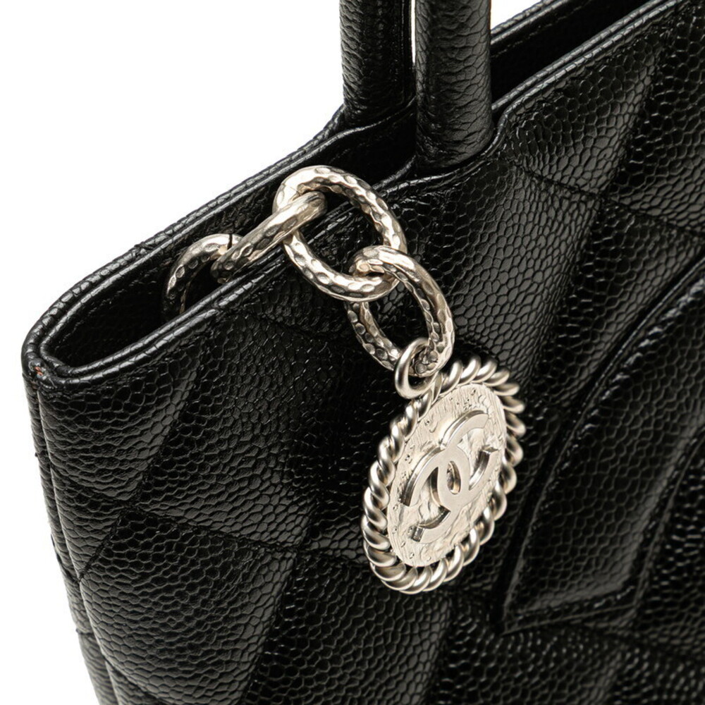 Chanel Coco Mark Matelasse Reissue Tote Bag Black Caviar Skin - Picture 5 of 11